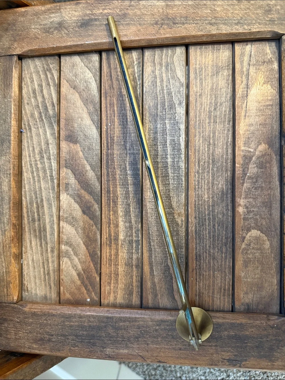 Vintage Brass Long Handle Candle Snuffer Wick Trimmer Antique Decor